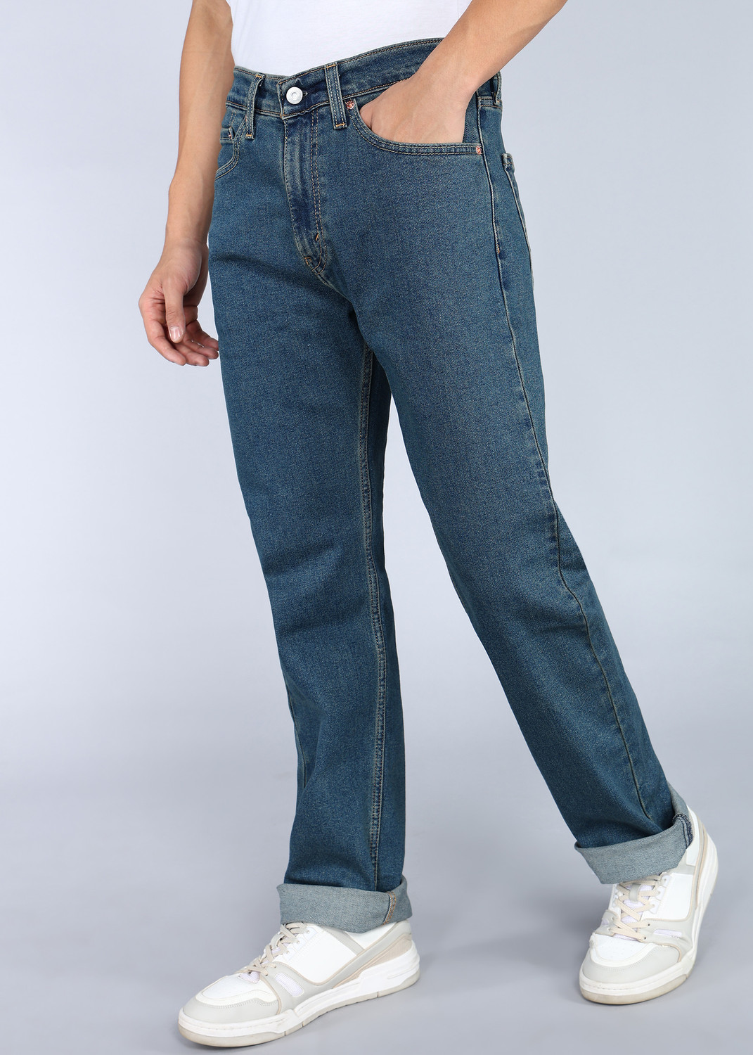 Image of LEVI'S Straight Fit Men Blue Jeans