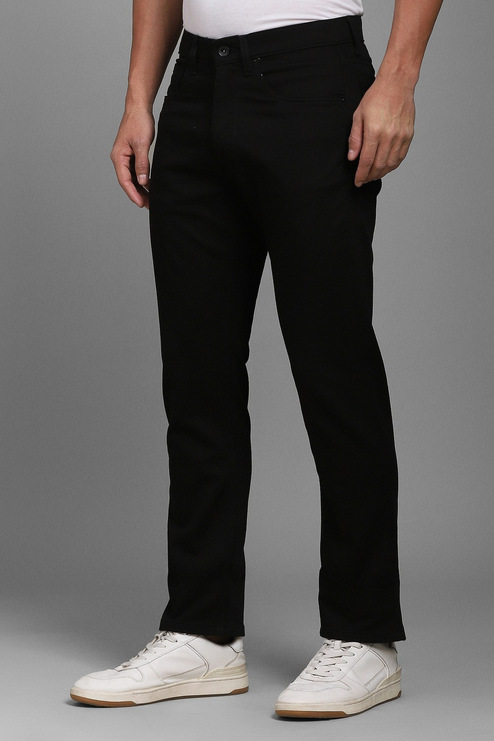Image of LOUIS PHILIPPE Slim Men Black Jeans