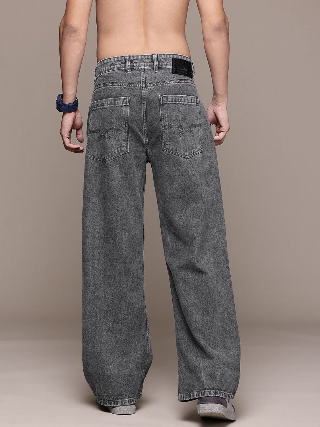 Image of Roadster Relaxed Fit Men Grey Jeans
