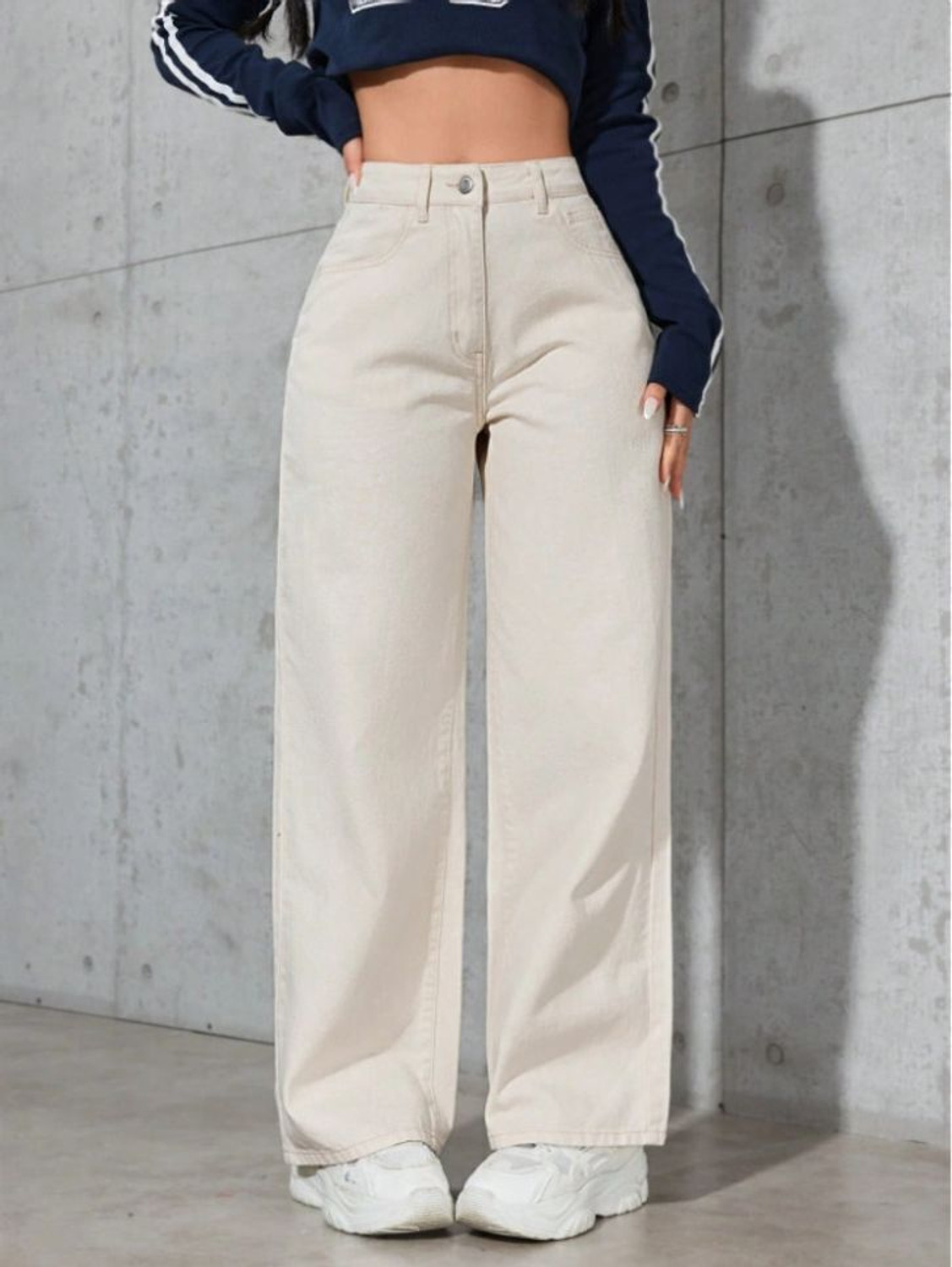 Image of PINKLIT LIFESTYLE Regular Women Beige Jeans