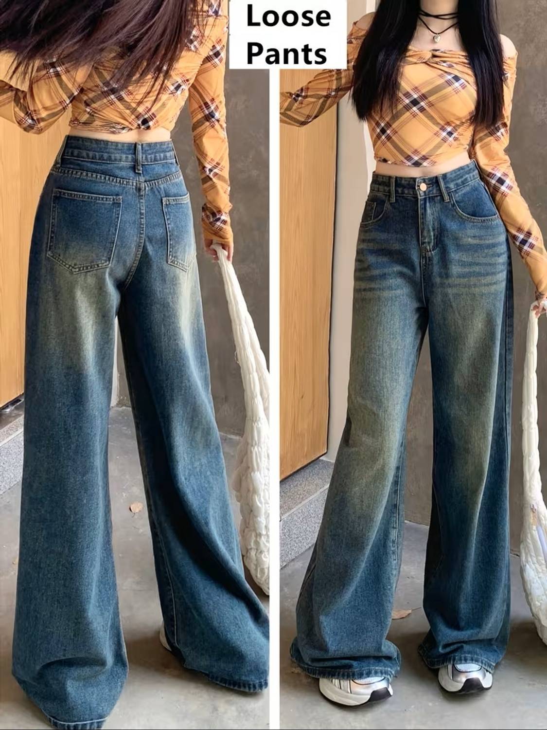HUNTER & HAYES Baggy Fit Women Blue Jeans - Image 5