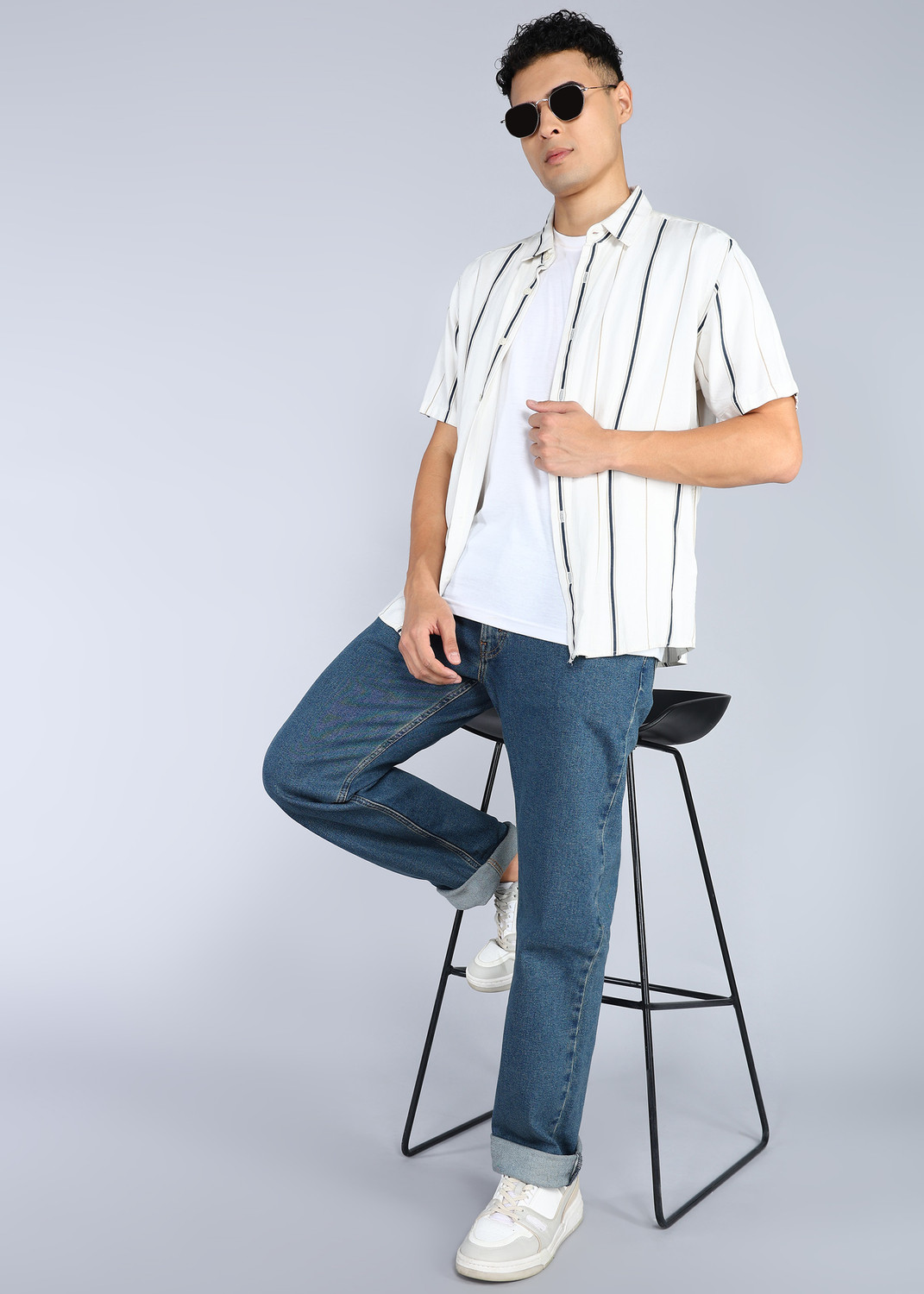 Image of LEVI'S Men Relaxed Fit Mid Rise Blue Jeans