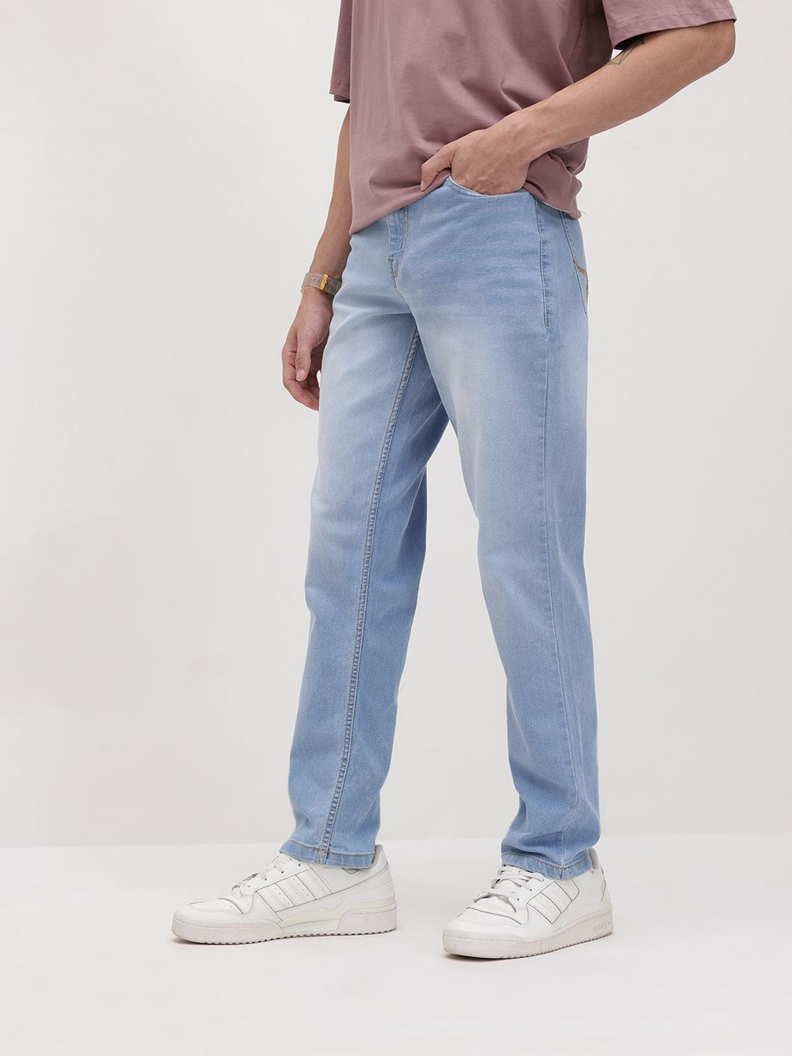 Image of Roadster Relaxed Fit Men Blue Jeans