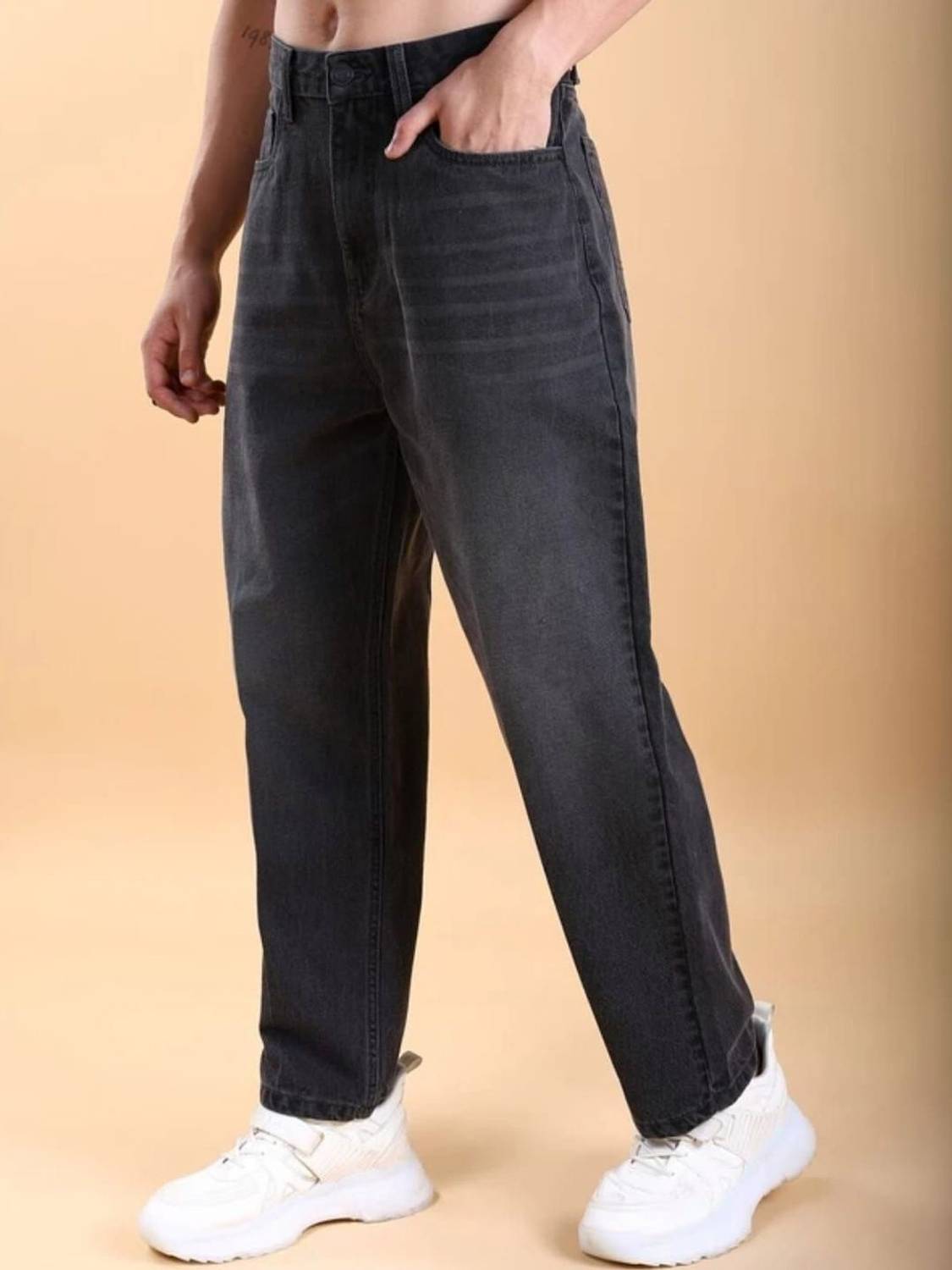 Encrypt Loose Fit Men Black Jeans - Image 4