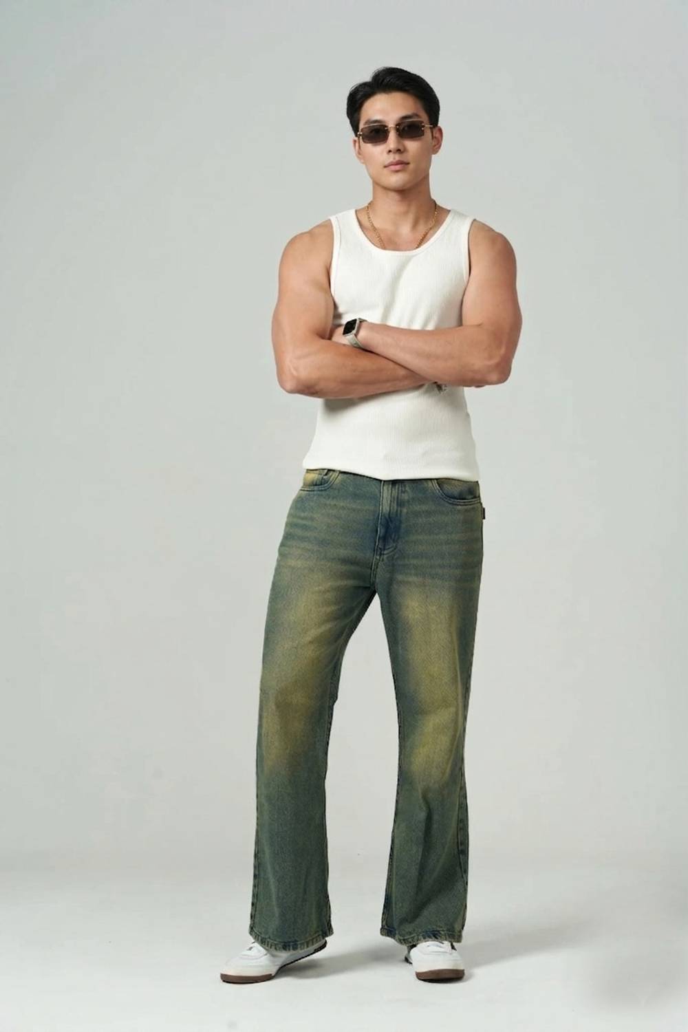 KOTTY Light Green Men Jeans - Image 4
