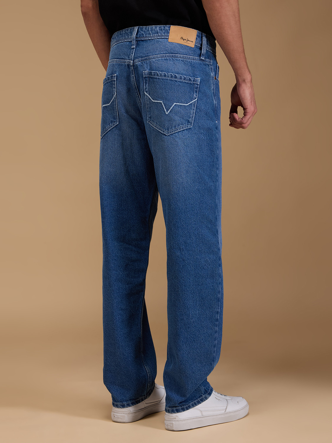 Image of Pepe Jeans Relaxed Fit Men Blue Jeans