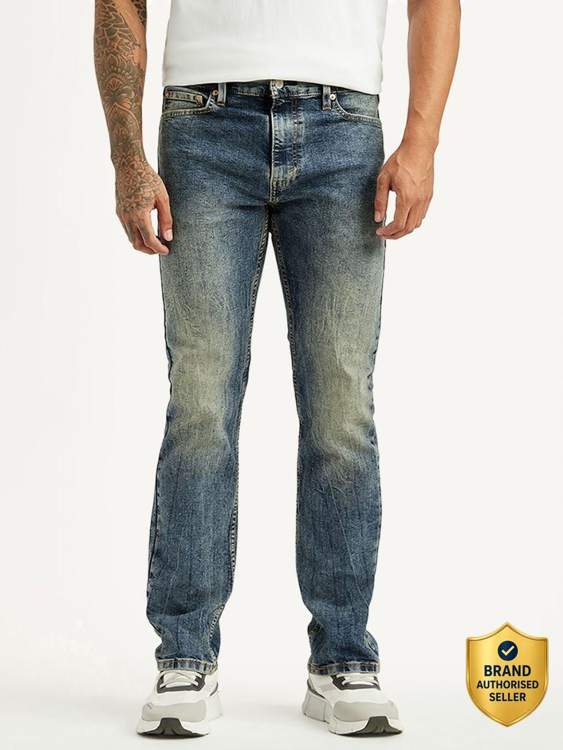 Image of LEVI'S Straight Fit Men Blue Jeans