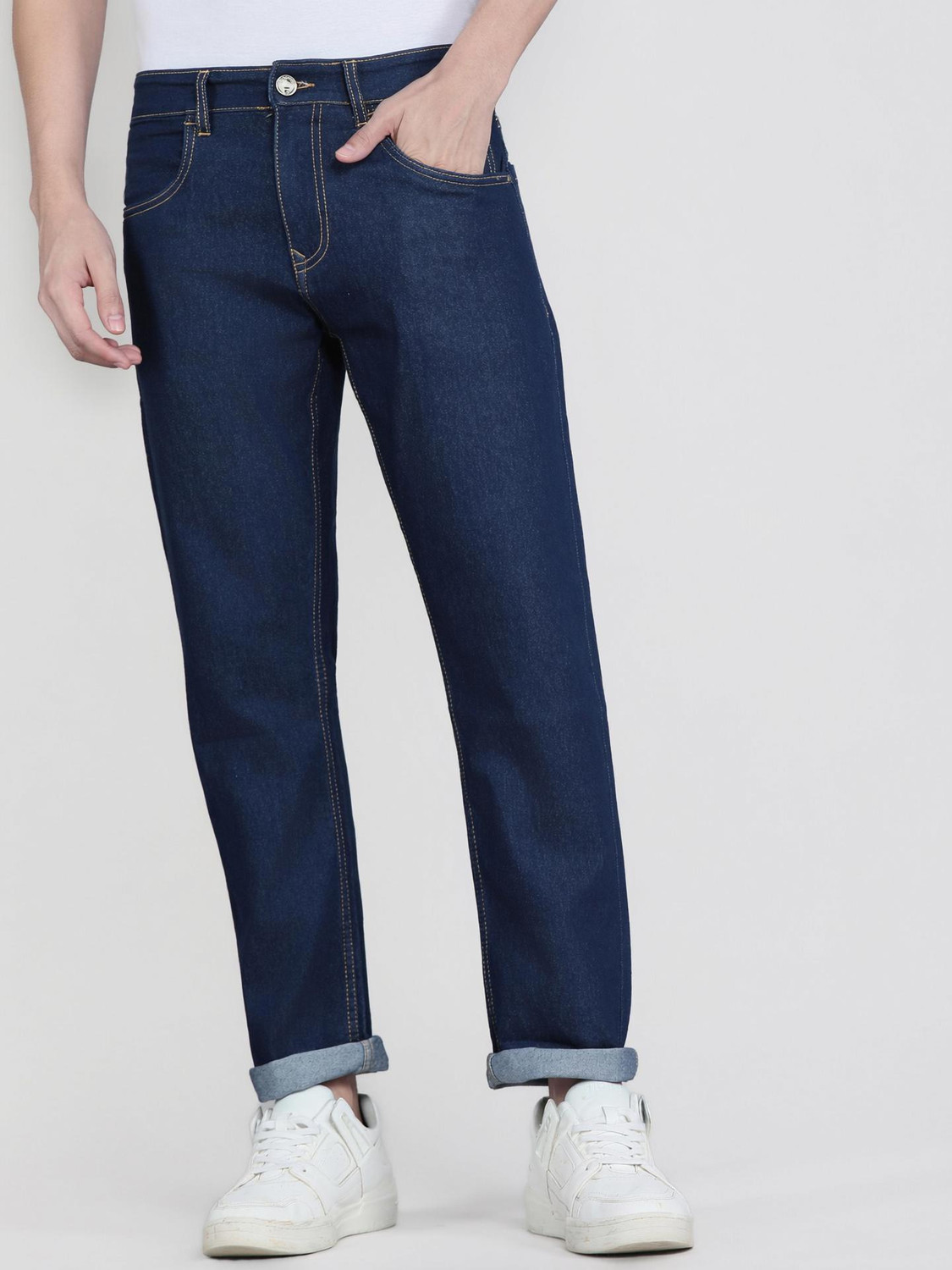 Image of WROGN Slim Men Blue Jeans