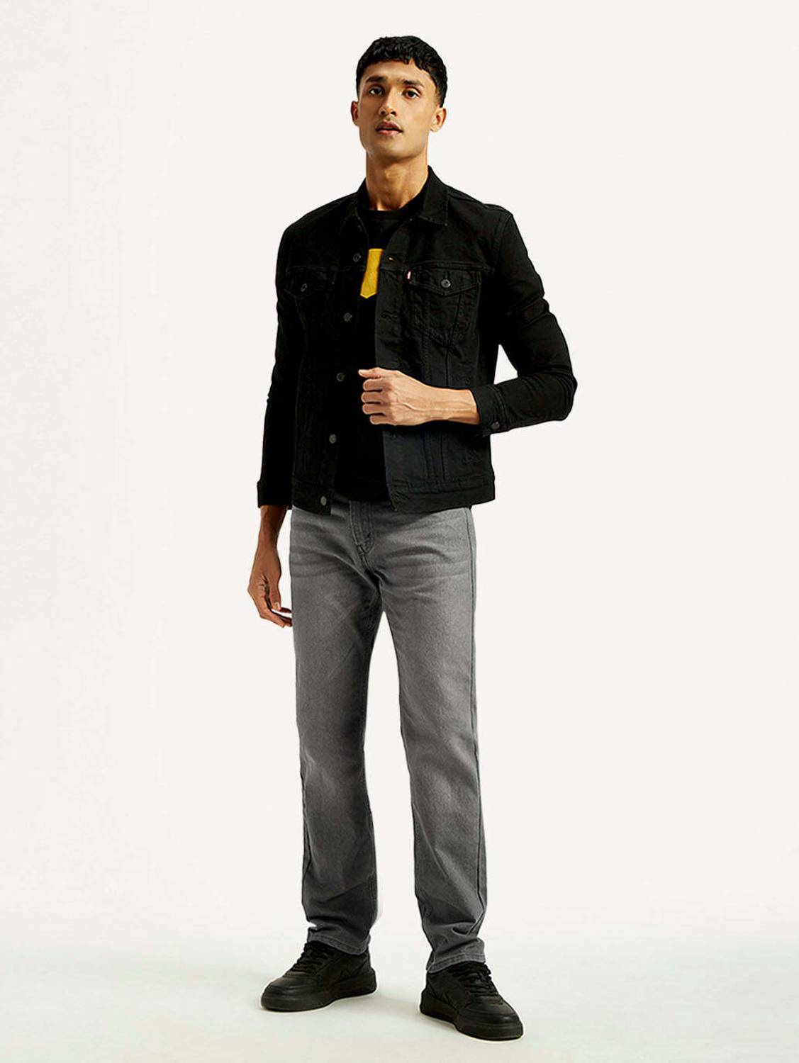 LEVI'S Straight Fit Men Grey Jeans - Image 5