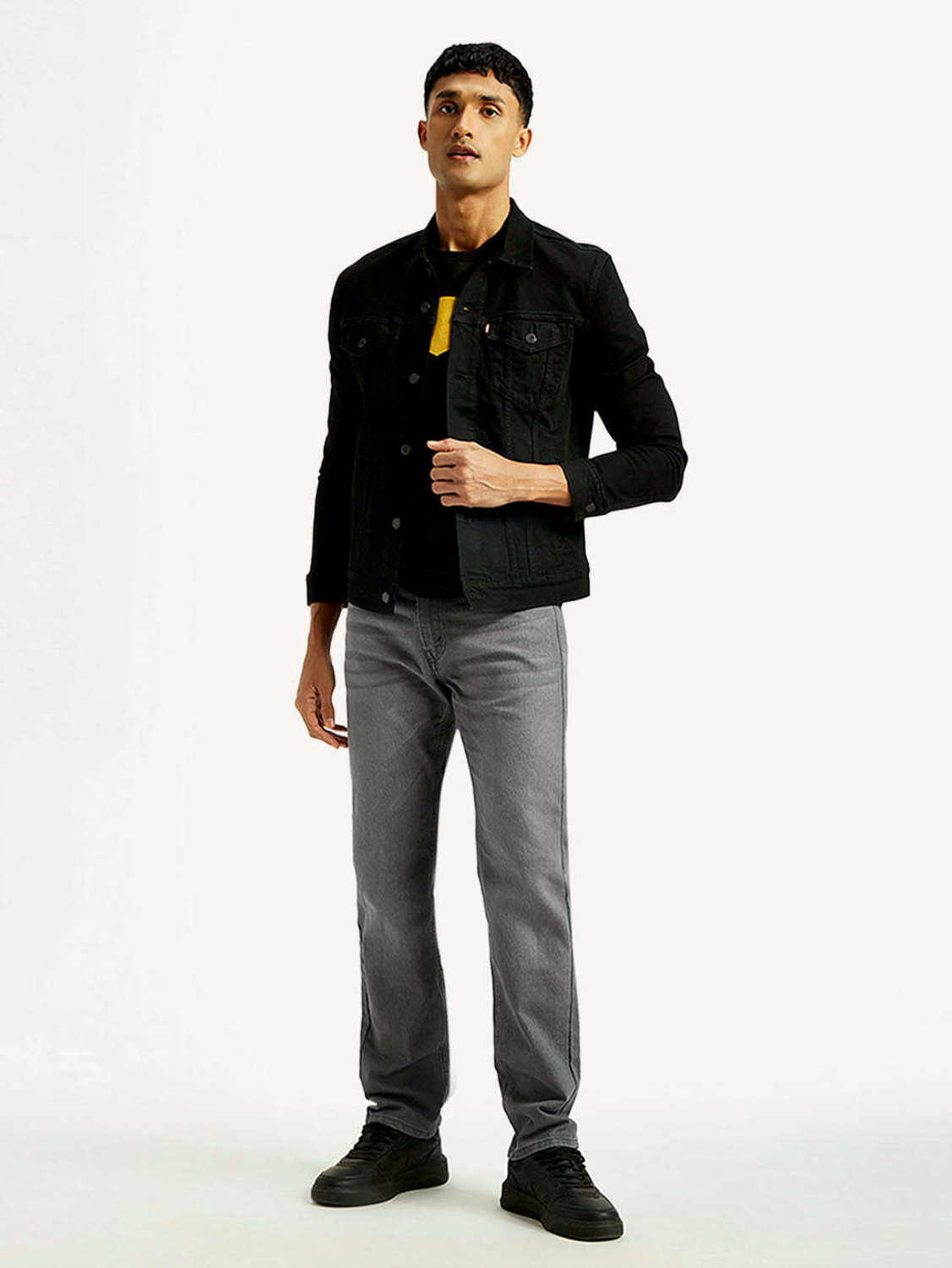 Image of LEVI'S Straight Fit Men Grey Jeans
