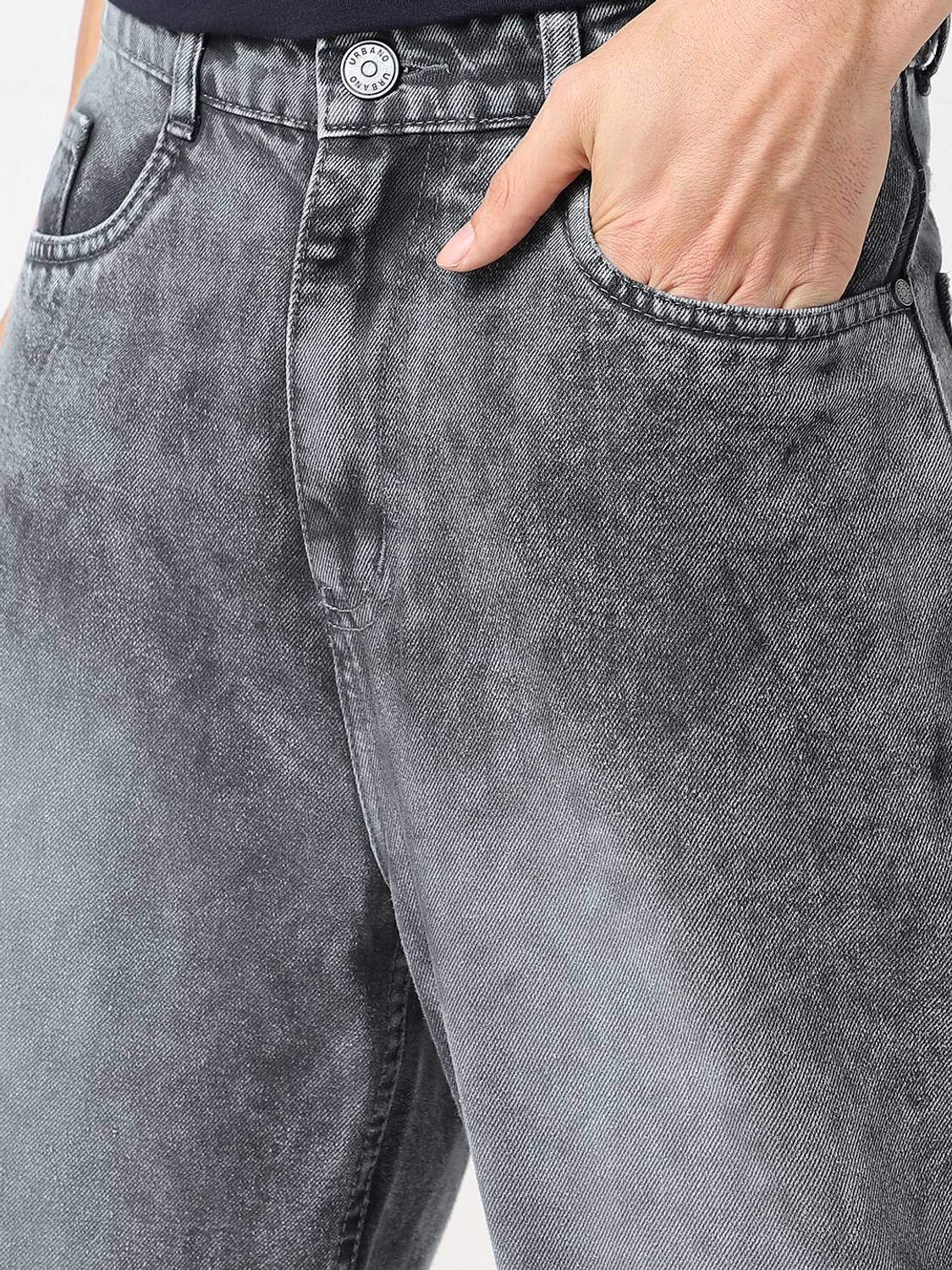 Urbano Fashion Loose Fit Men Grey Jeans - Image 5