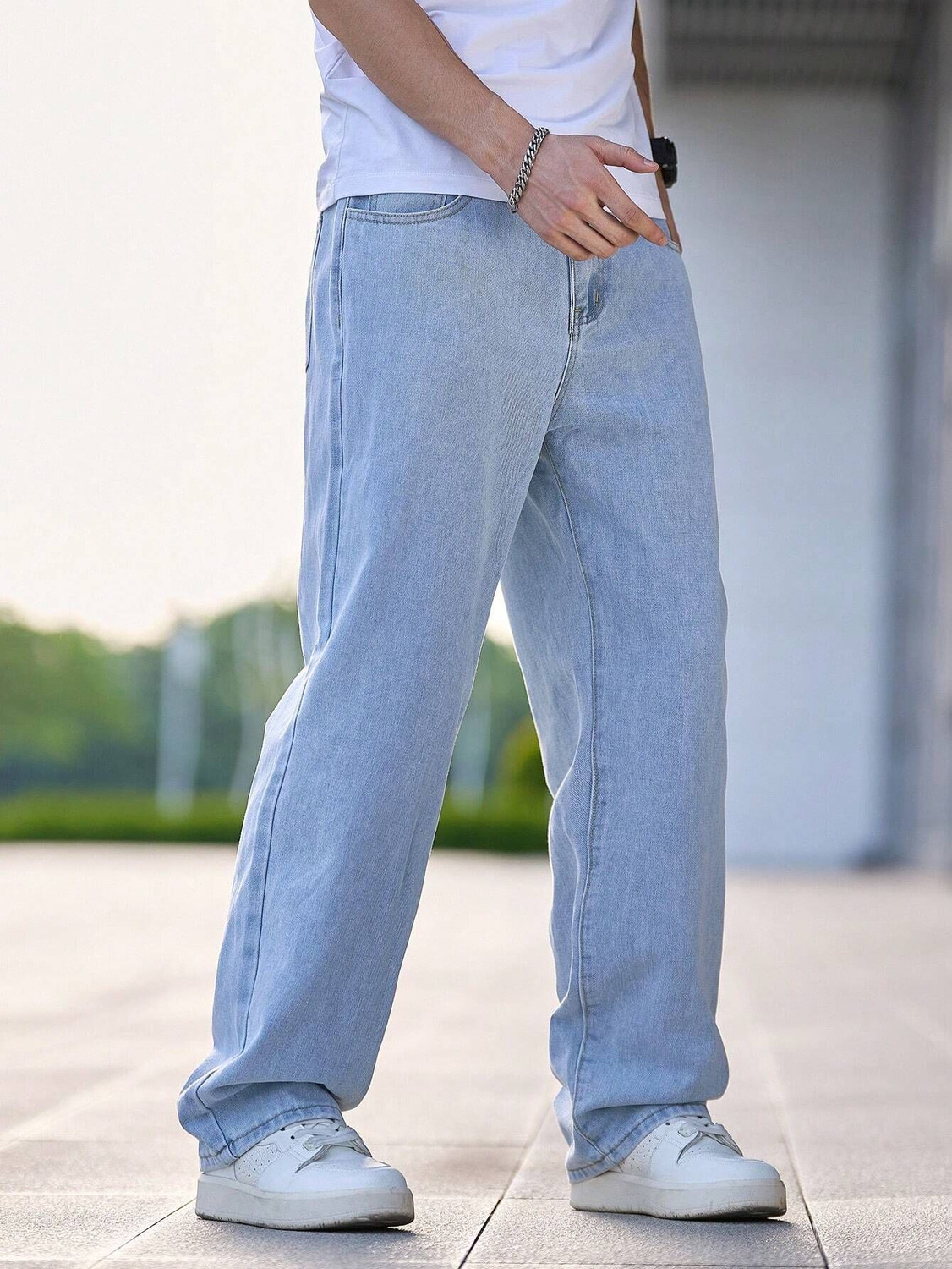 Image of KOTTY Straight Fit Men Blue Jeans