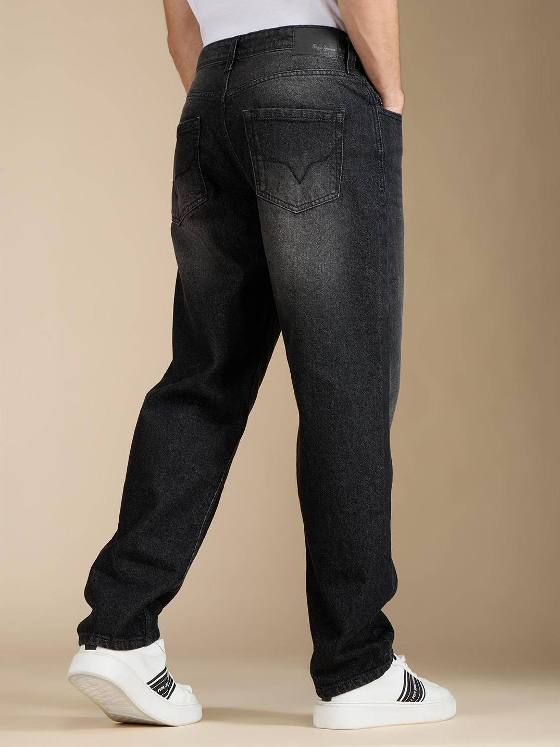 Pepe Jeans Relaxed Fit Black Men Jeans - Image 3