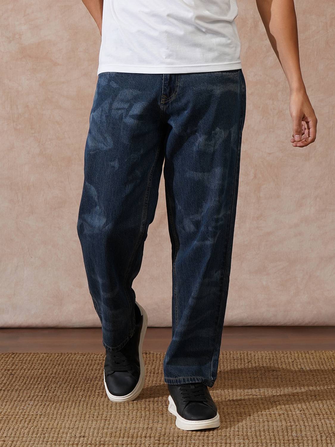 WROGN Loose Fit Men Blue Jeans