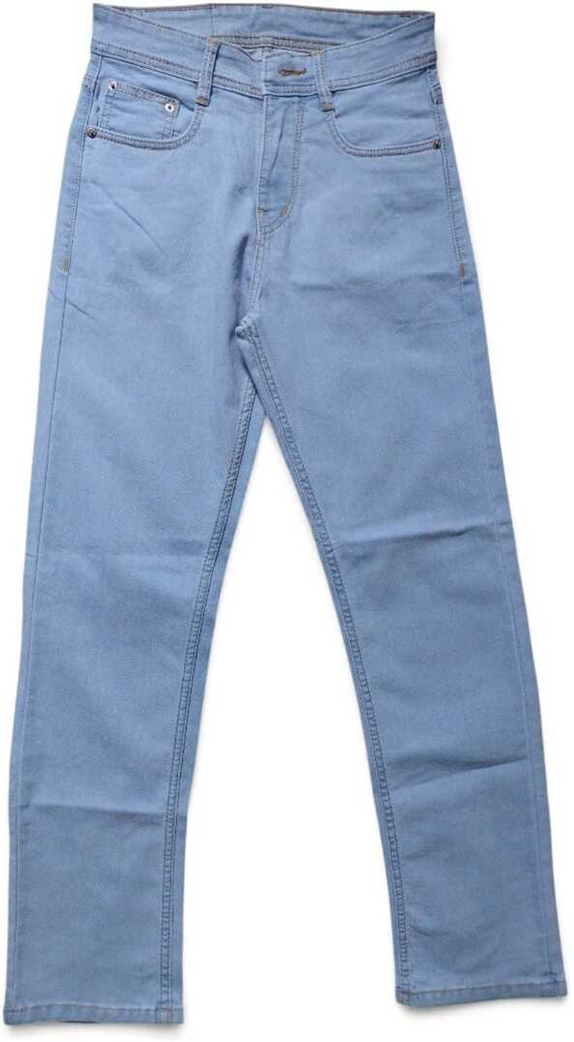 Image of KTKC Relaxed Fit Men Blue Jeans