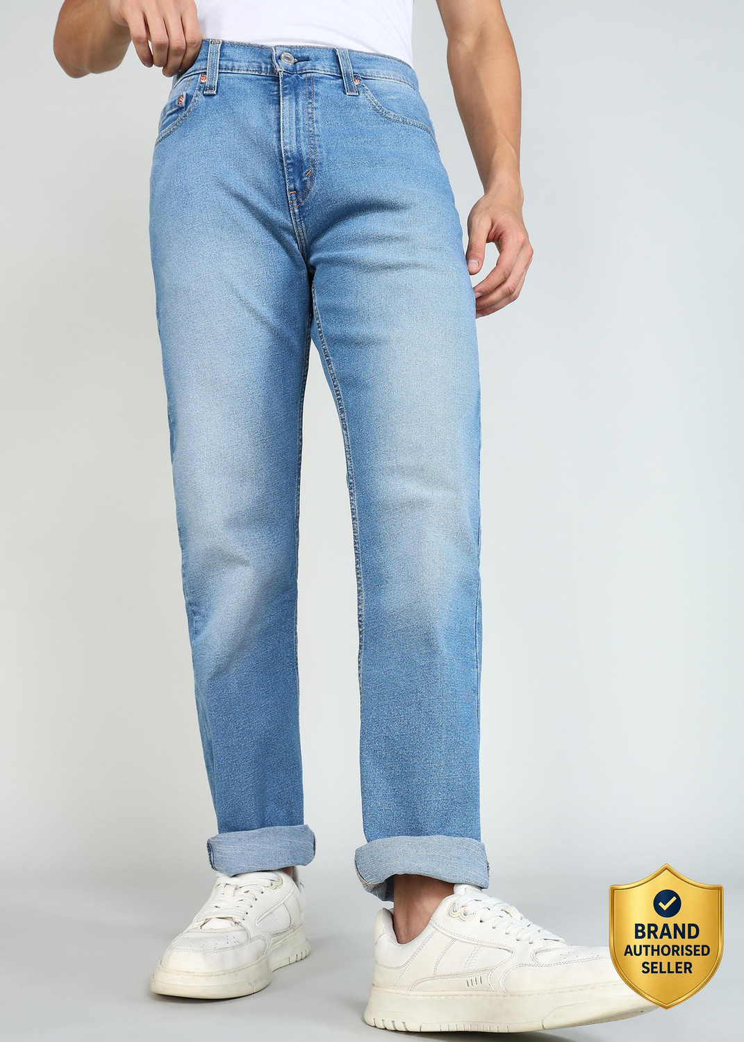 Image of LEVI'S Straight Fit Men Light Blue Jeans