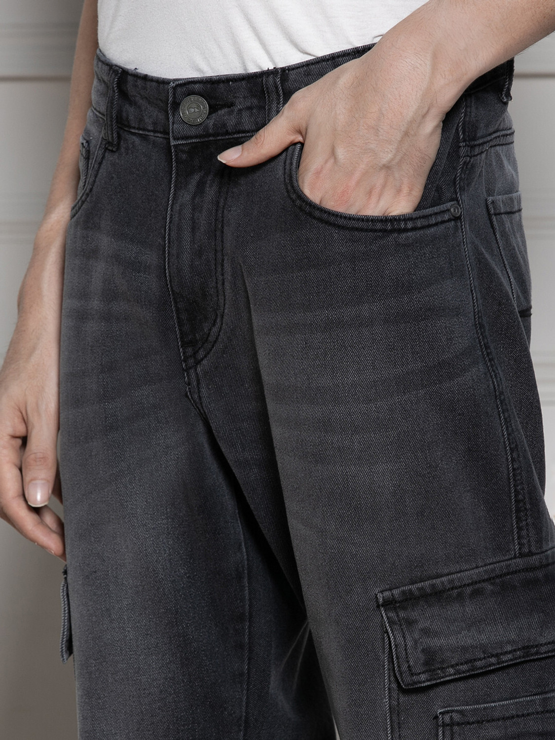 Image of Dennis Lingo Relaxed Fit Men Black Jeans