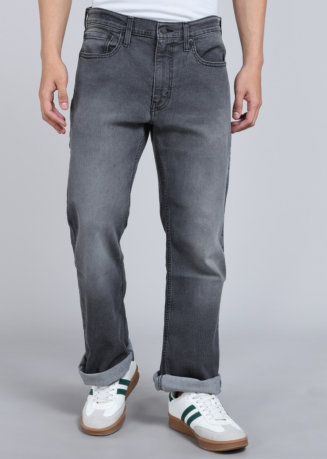 Image of LEVI'S Men Boot-Leg Mid Rise Grey Jeans