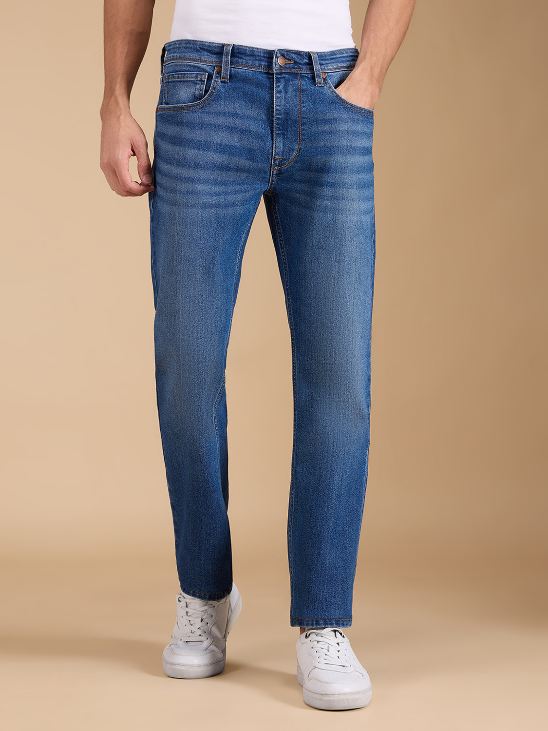 Image of Pepe Jeans Straight Fit Men Blue Jeans