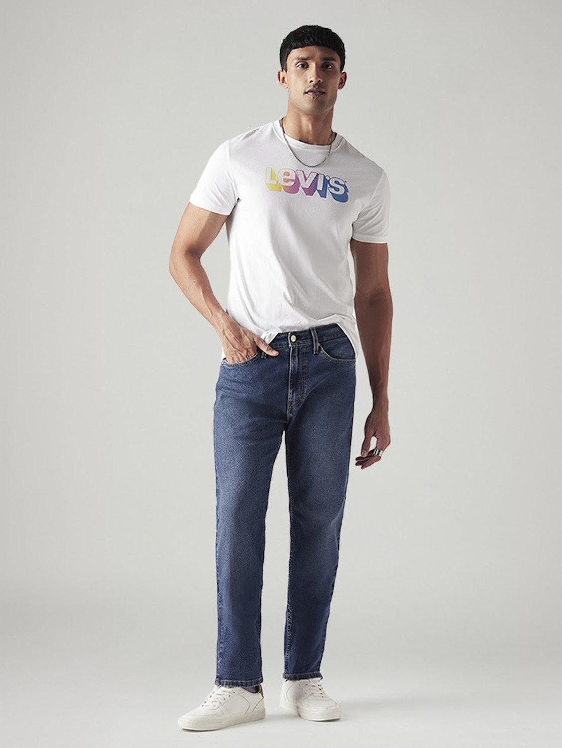 Image of LEVI'S Straight Fit Men Blue Jeans