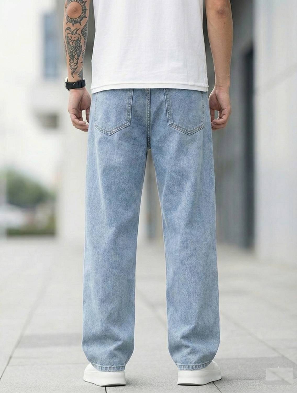 METRONAUT Relaxed Fit Men Light Blue Jeans - Image 2