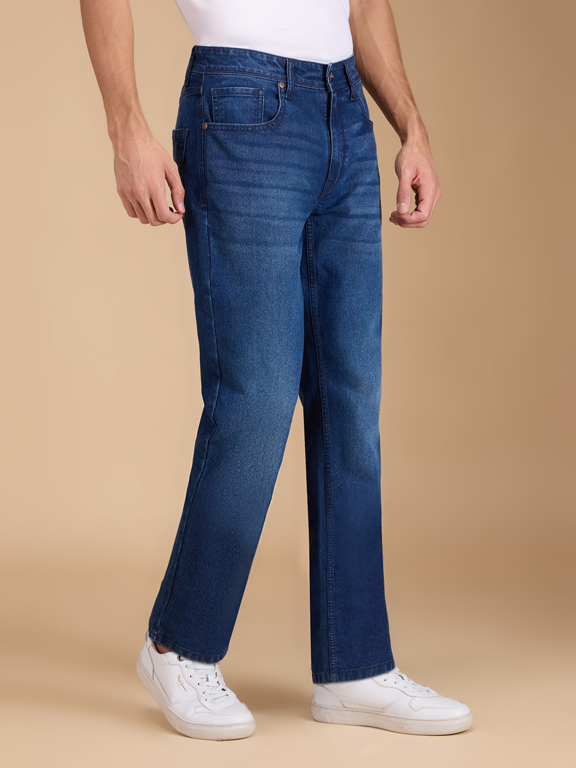 Image of Pepe Jeans Straight Fit Men Blue Jeans