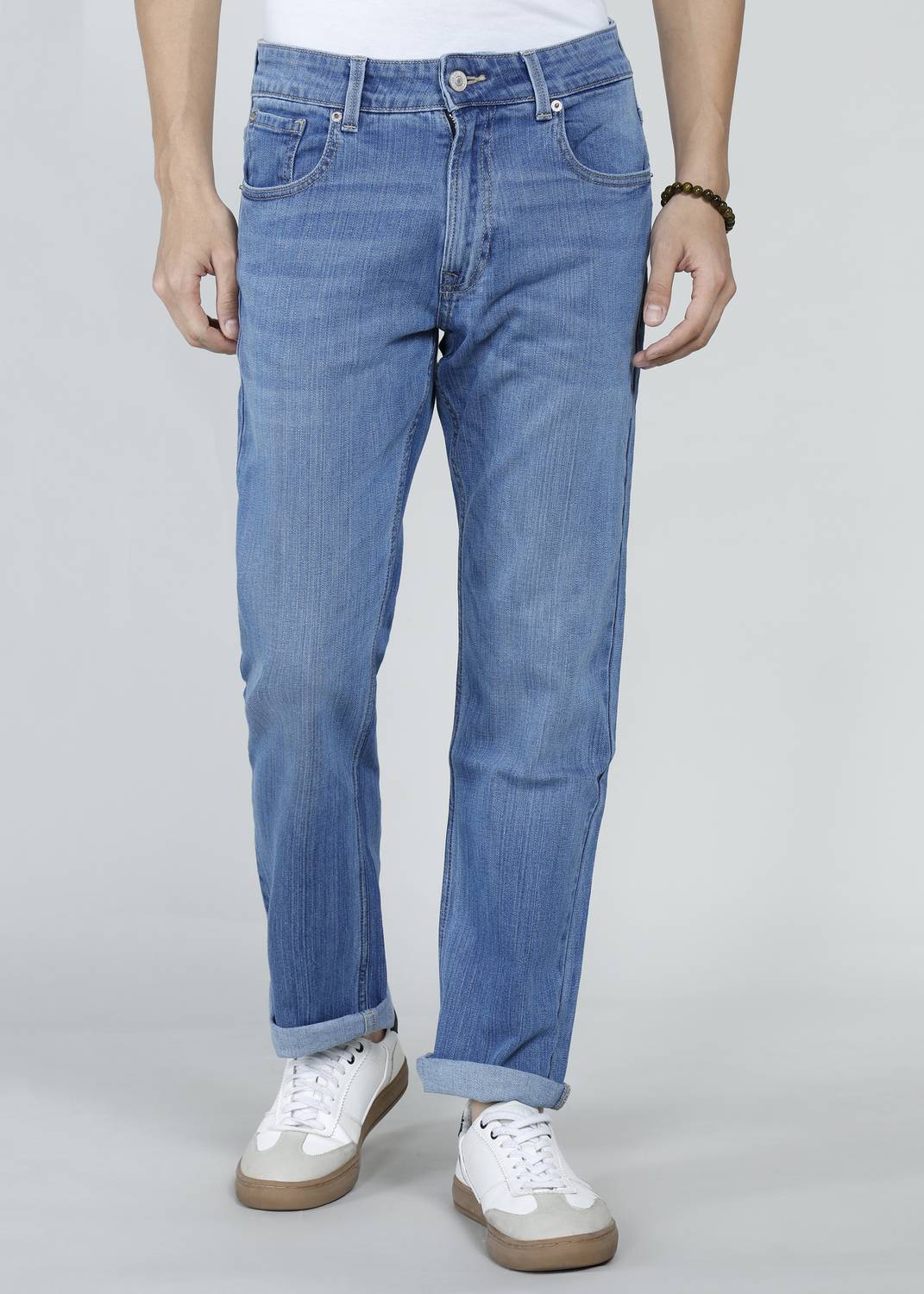 Spykar Relaxed Fit Men Light Blue Jeans - Image 1