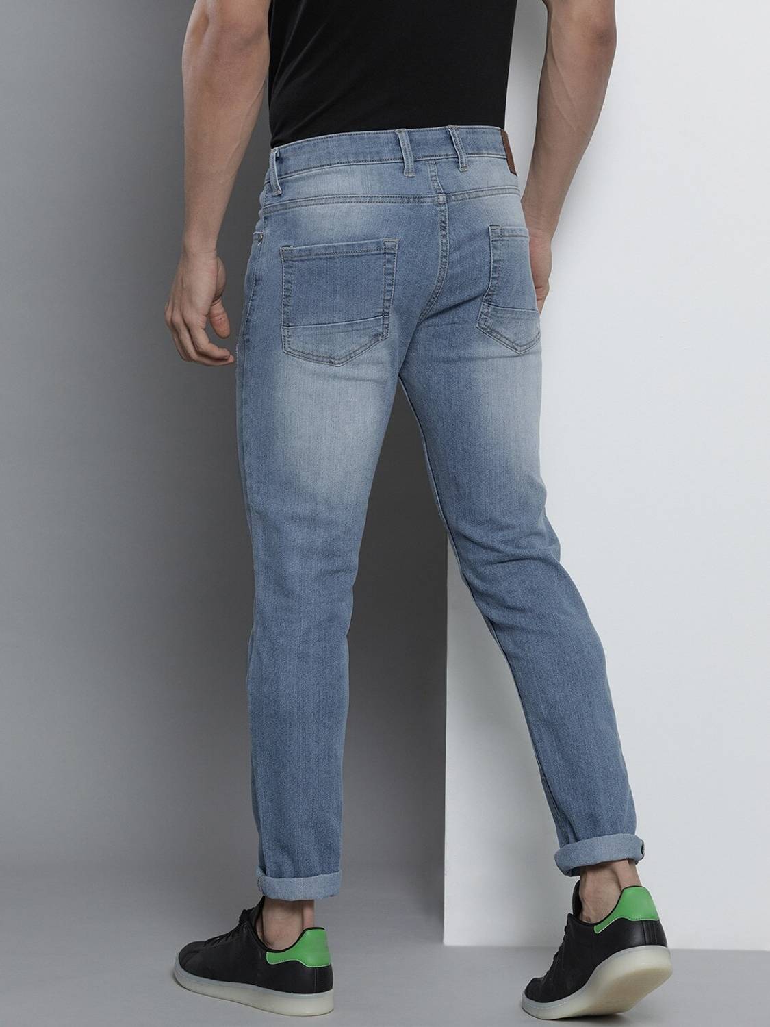 The Indian Garage Co. Slim Men Blue Jeans - Image 4