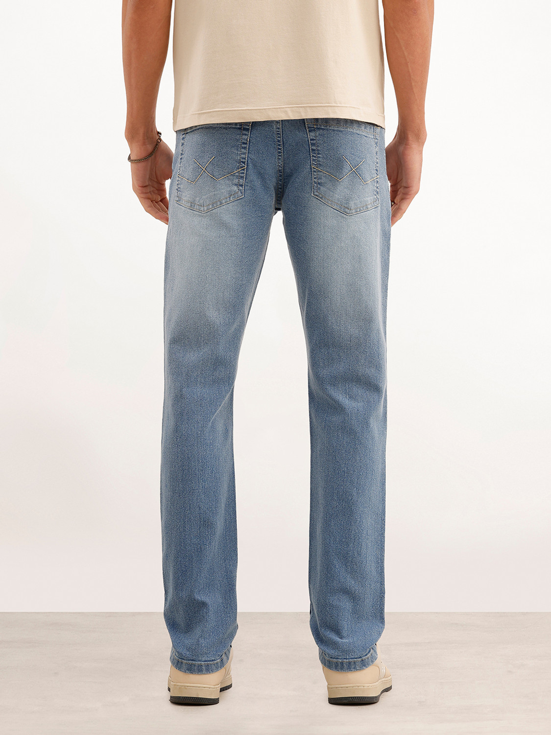 Image of WROGN Slim Men Light Blue Jeans
