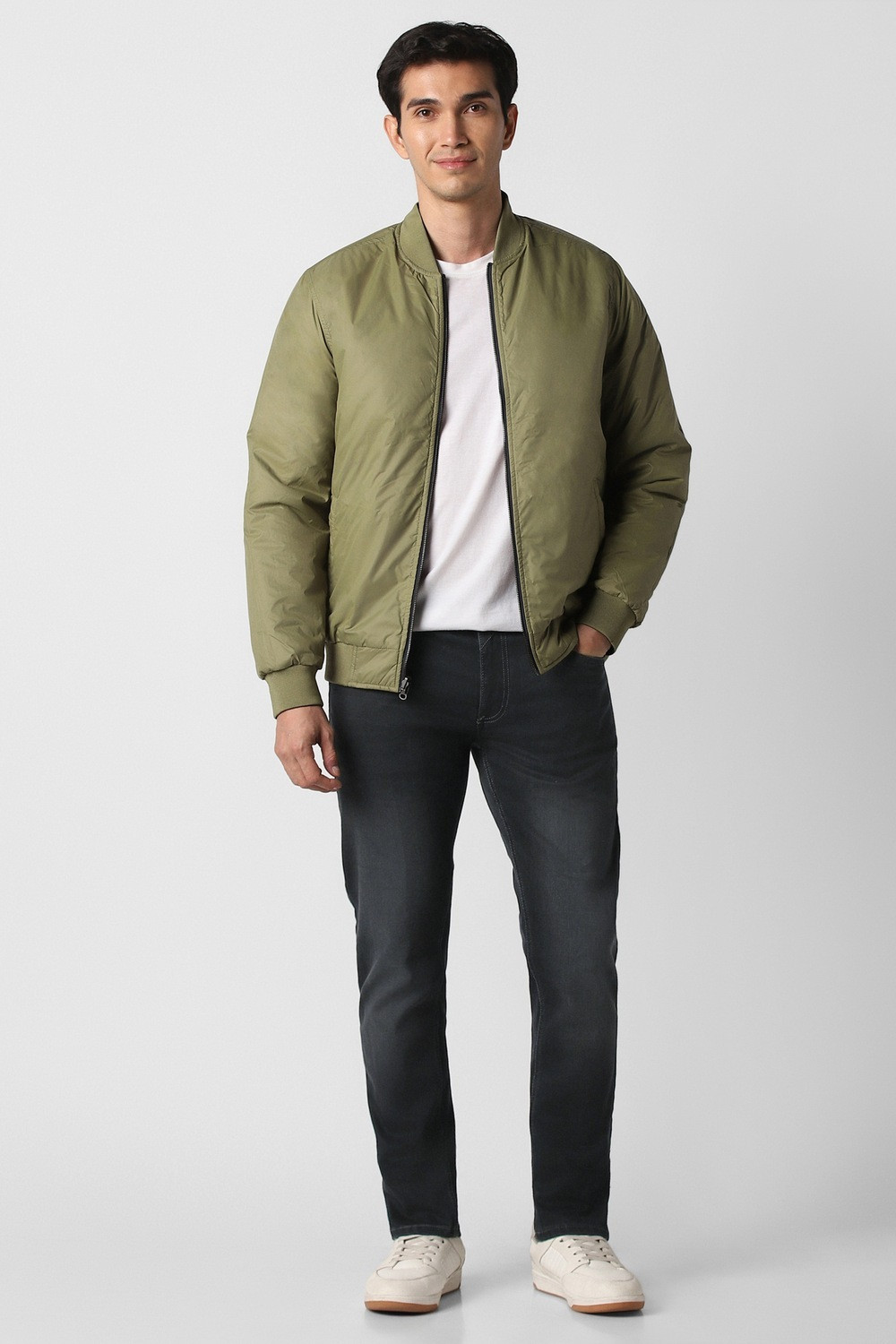 Image of PETER ENGLAND Tapered Fit Men Black Jeans