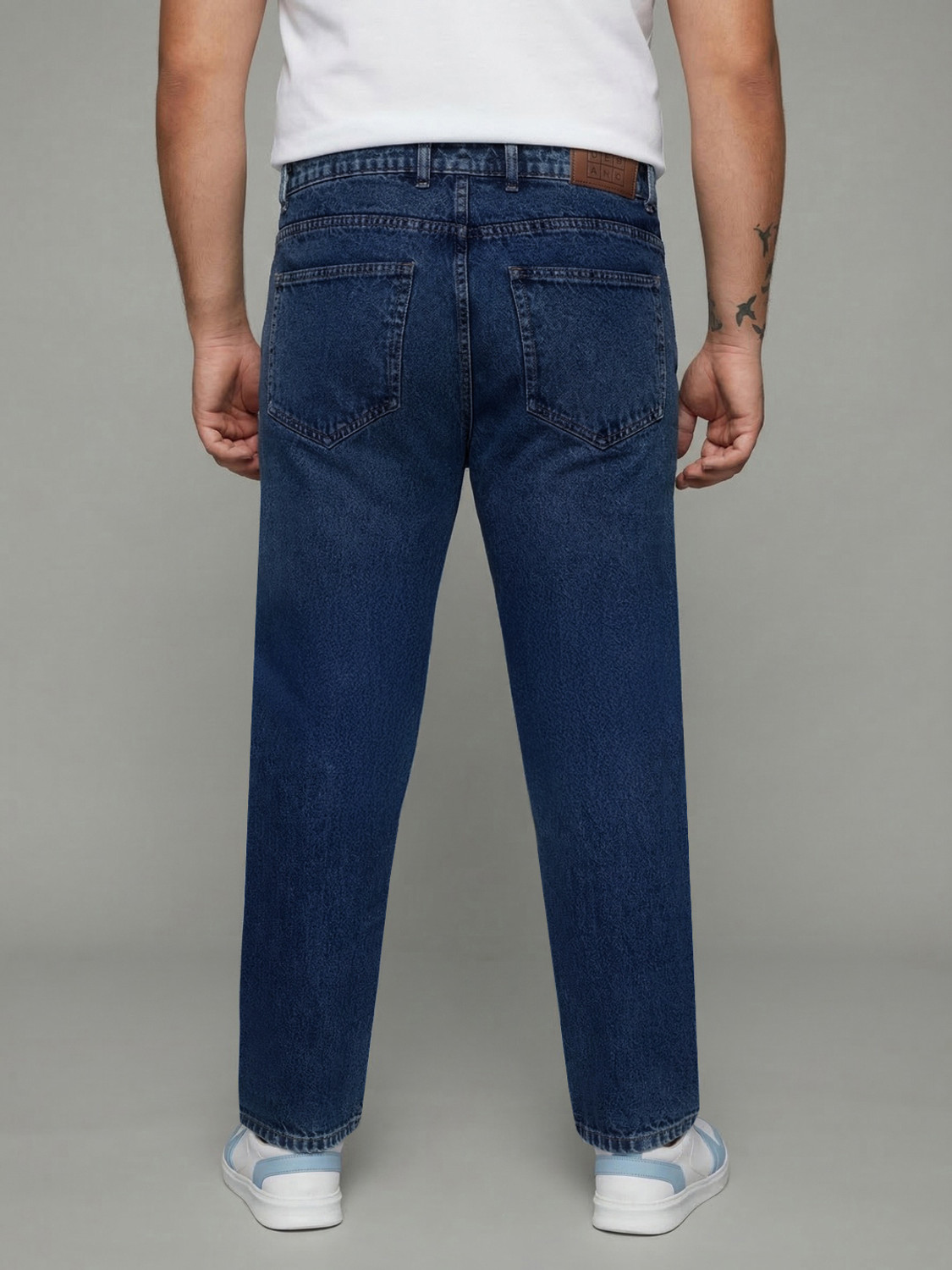 Image of Urbano Plus Relaxed Fit Men Dark Blue Jeans