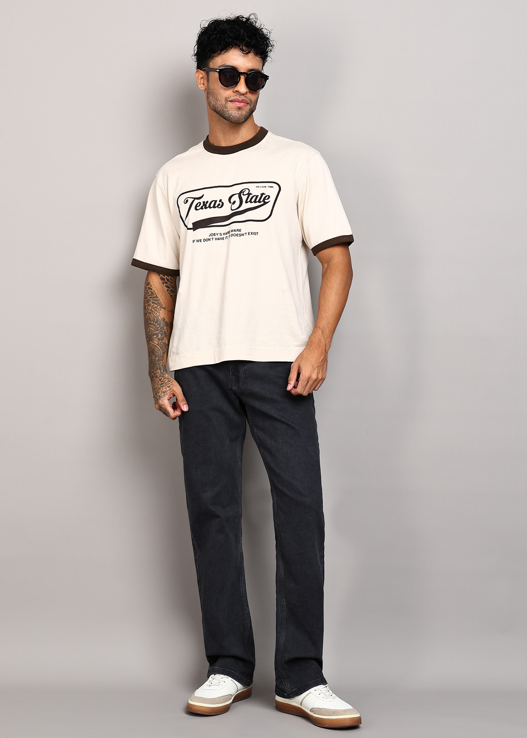 Image of INTEGRITI Men Boot-Leg Mid Rise Grey Jeans