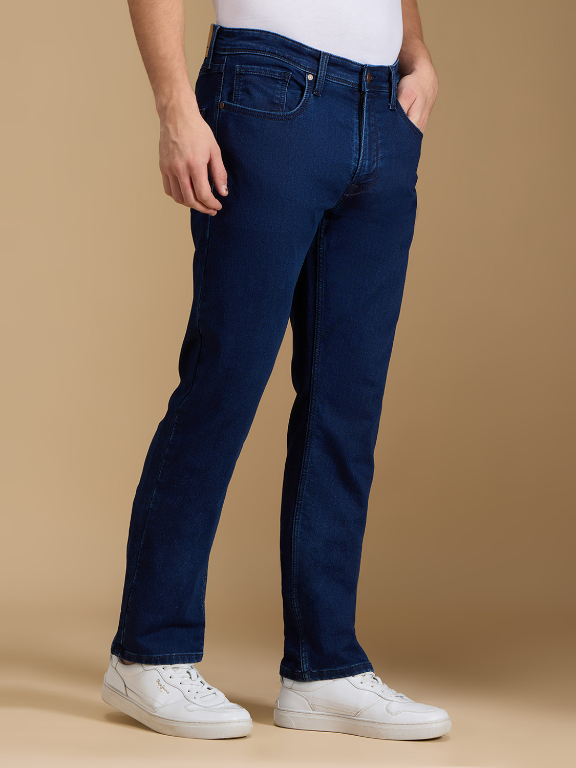 Image of Pepe Jeans Straight Fit Men Dark Blue Jeans