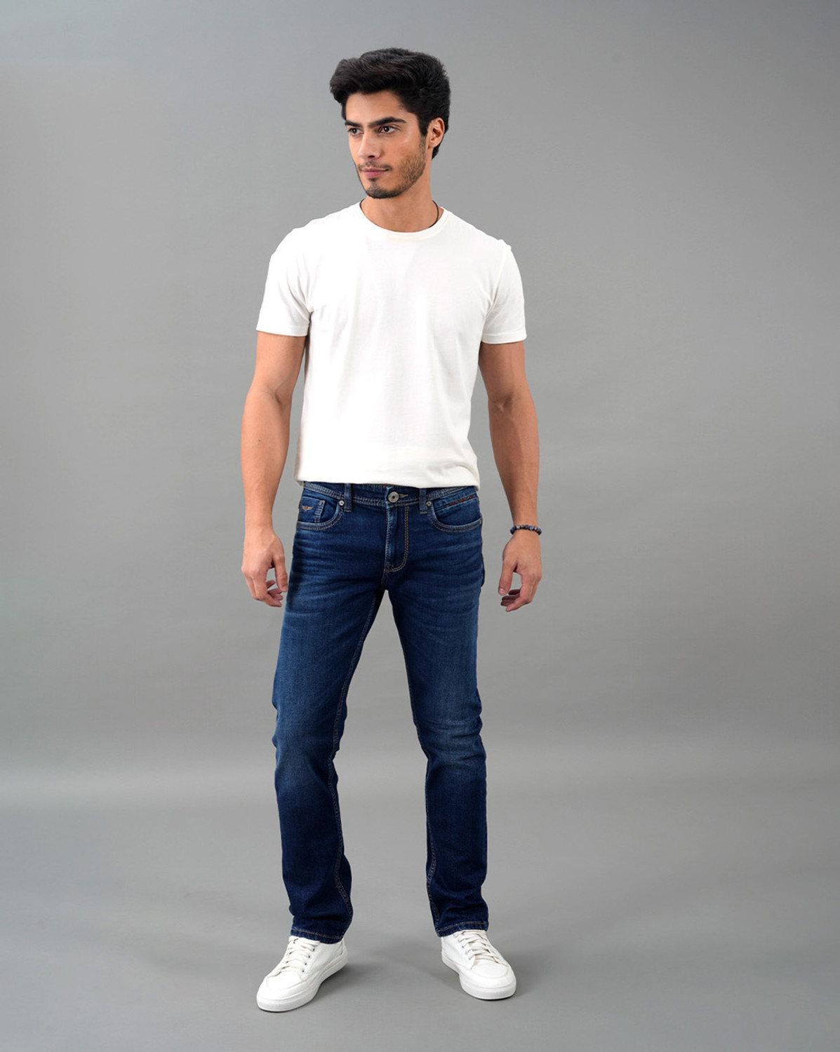 Image of ROOKIES Slim Men Dark Blue Jeans