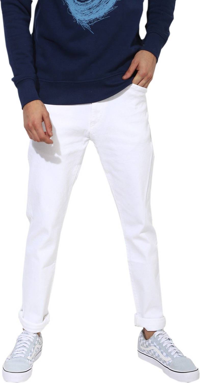 CALCIUM Slim Men White Jeans