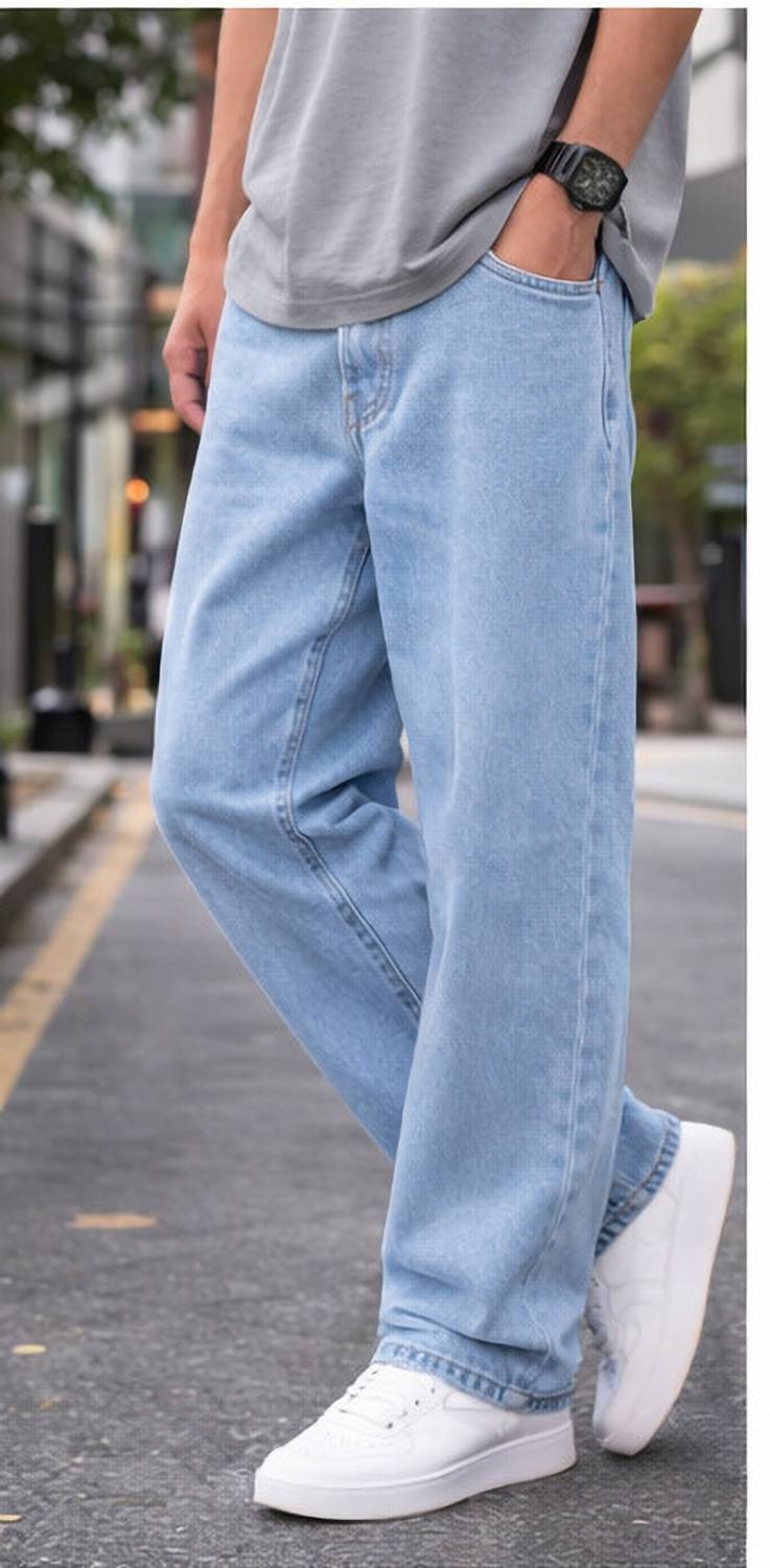 BLACODE Straight Fit Men Light Blue Jeans - Image 2