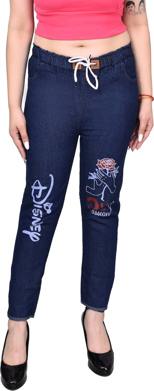 4M SALES Jogger Fit Women Dark Blue Jeans
