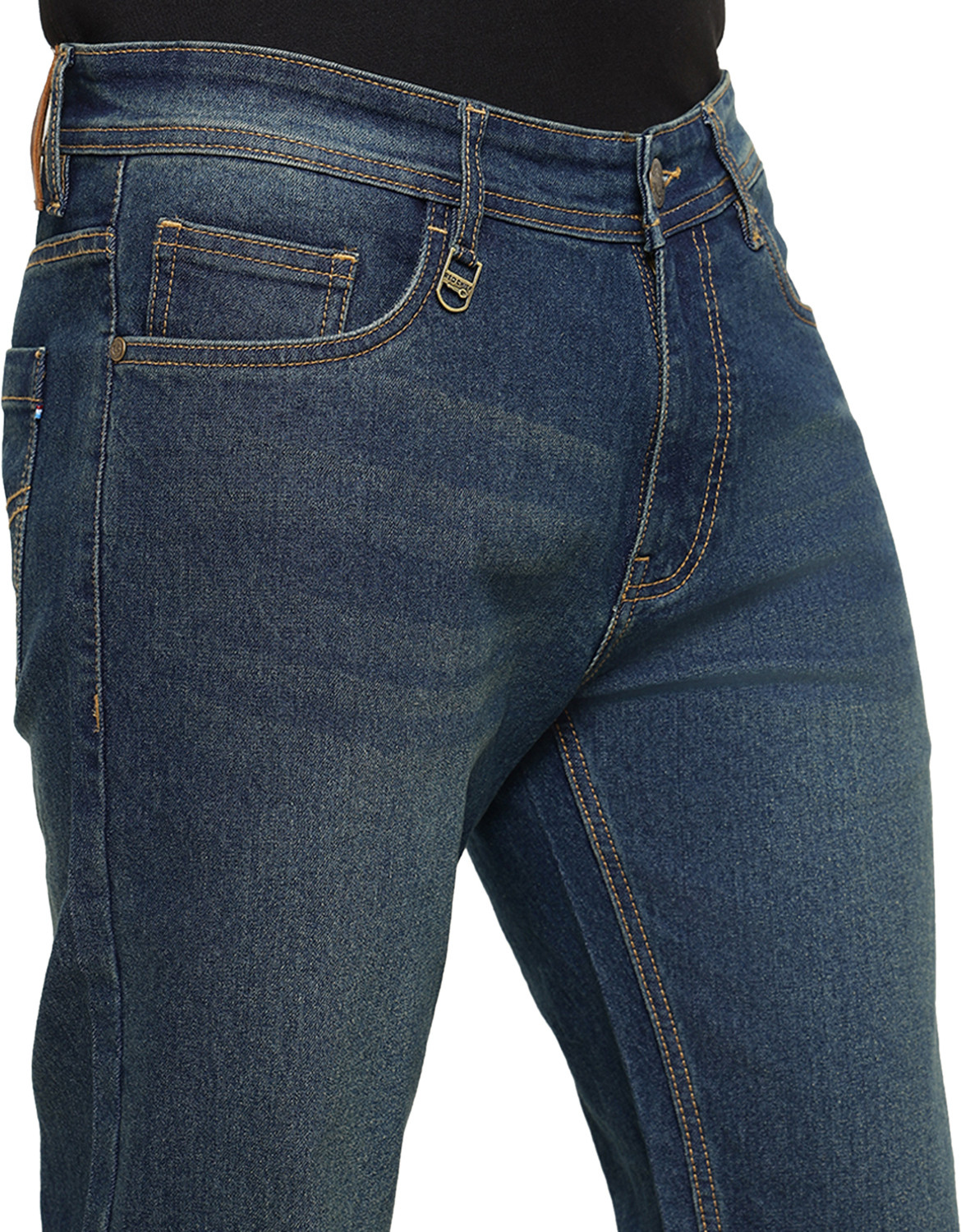 Image of RED CHIEF Regular Men Dark Blue Jeans