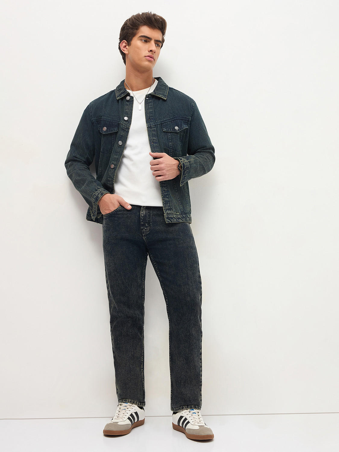 Image of Urbano Fashion Regular Men Black Jeans