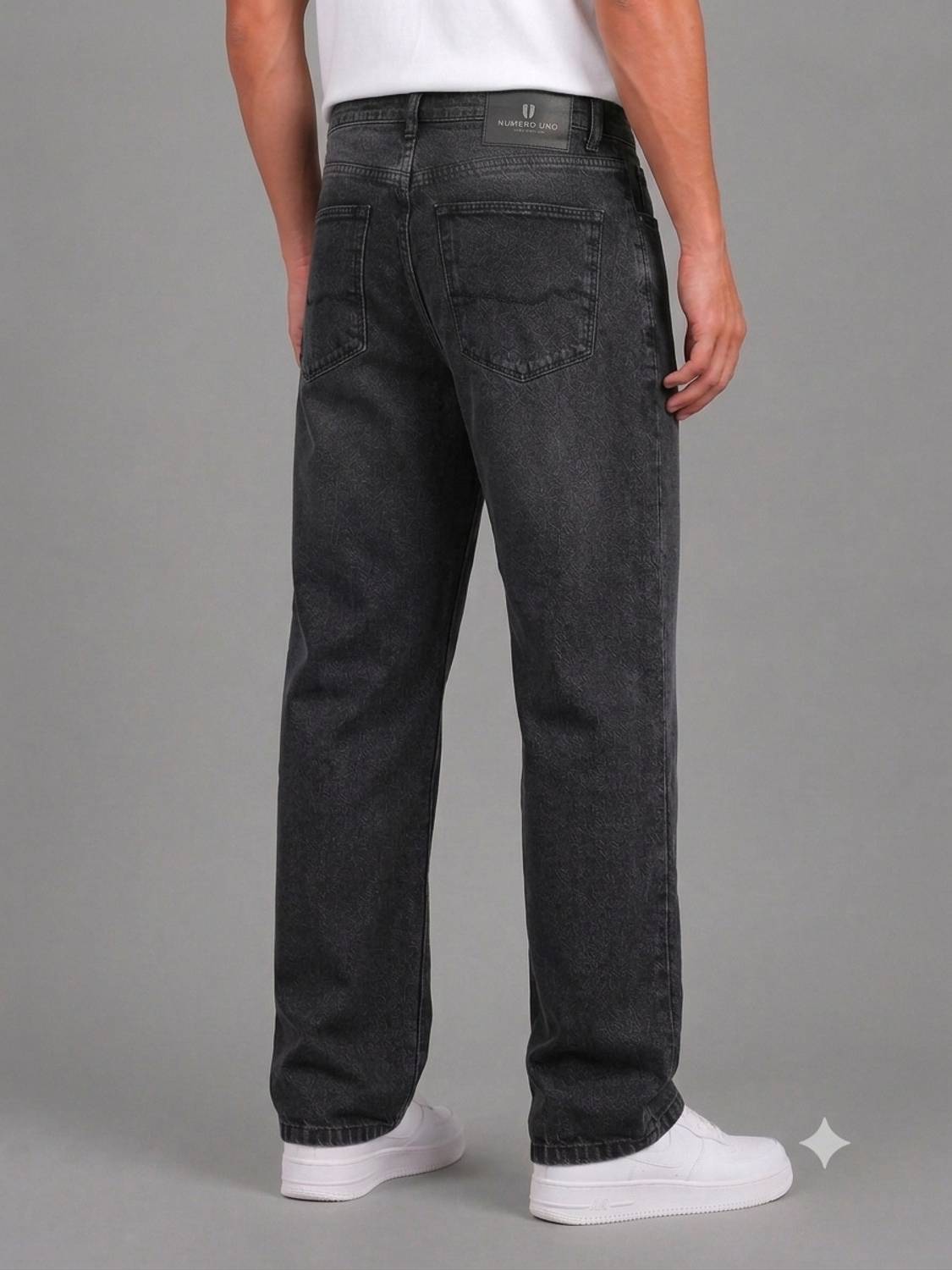 NUMERO UNO Loose Fit Men Grey Jeans - Image 4