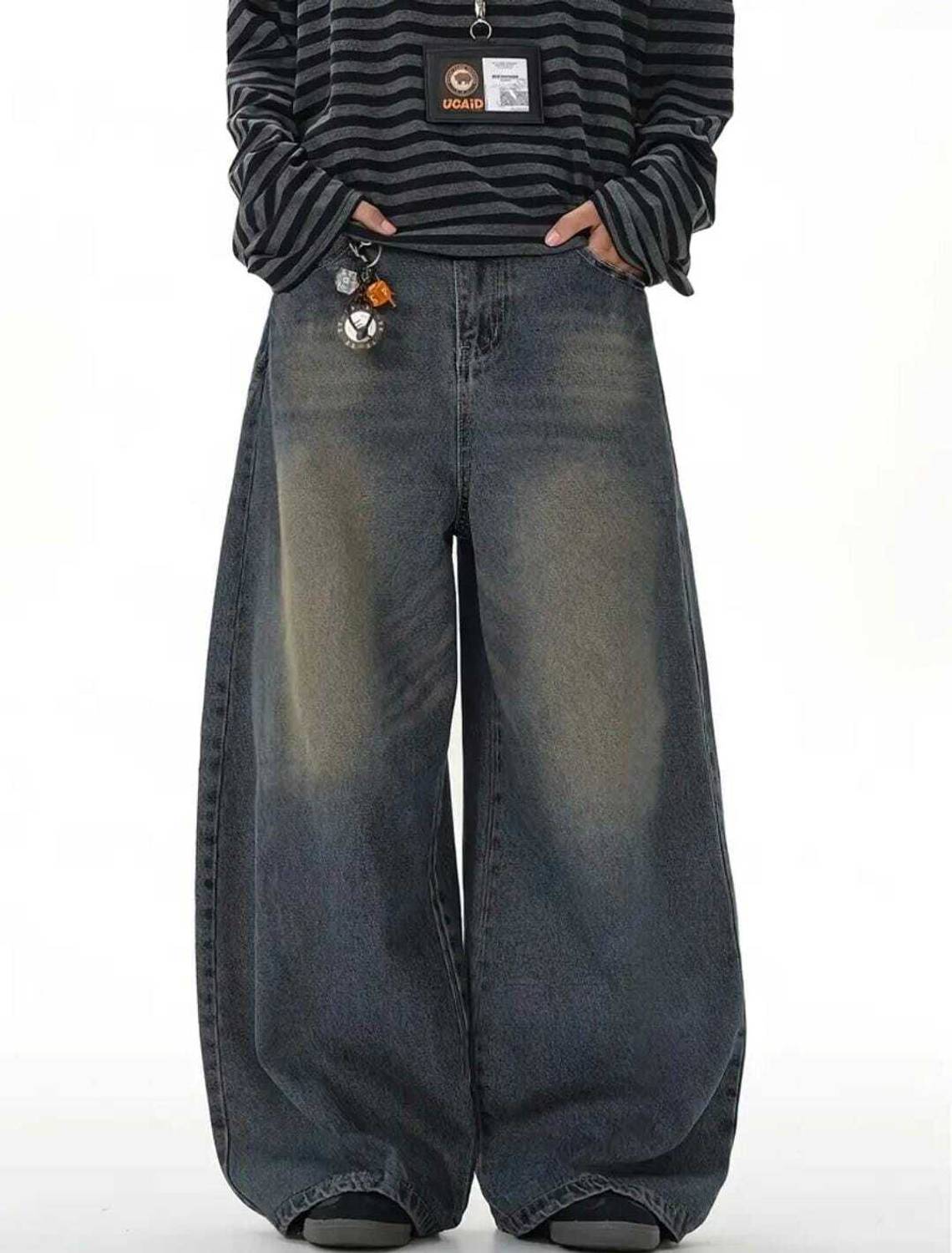 ESLITA Baggy Fit Women Dark Blue Jeans - Image 4