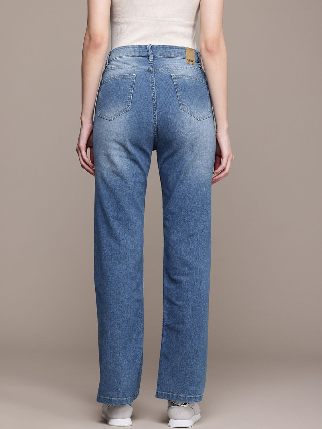 Image of Roadster Straight Fit Women Blue Jeans