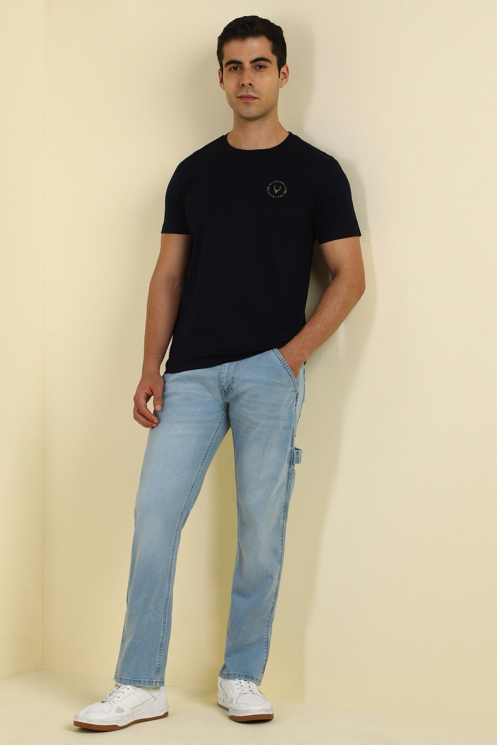 Image of Allen Solly Regular Men Light Blue Jeans