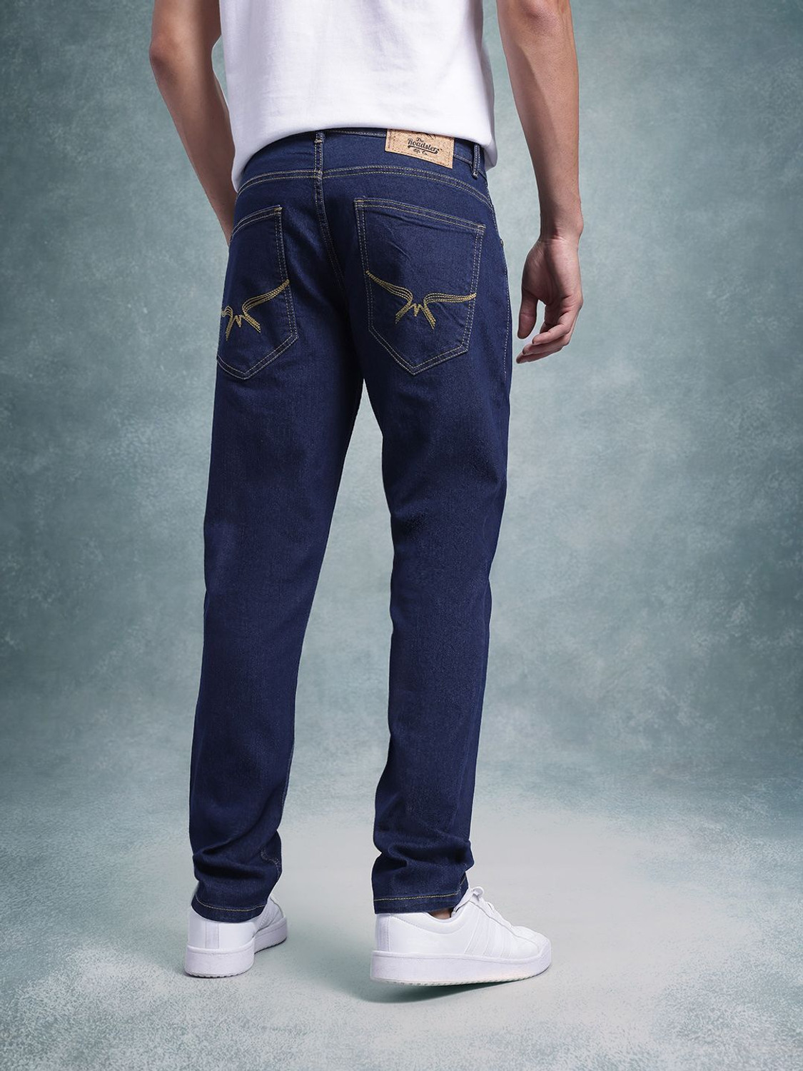Image of Roadster Slim Men Dark Blue Jeans
