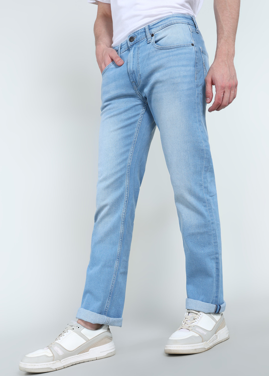 Image of Pepe Jeans Straight Fit Men Blue Jeans