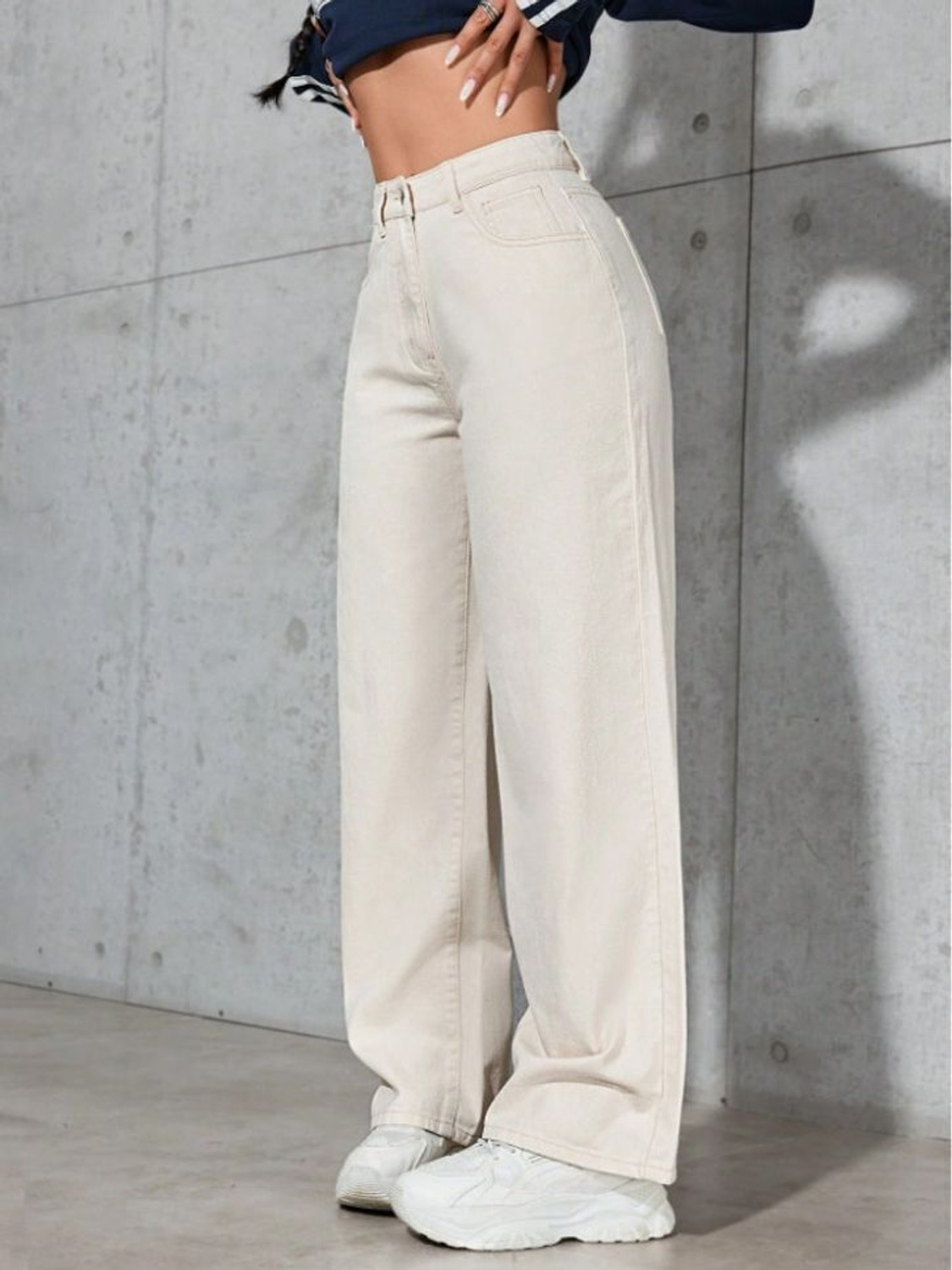 Image of PINKLIT LIFESTYLE Regular Women Beige Jeans