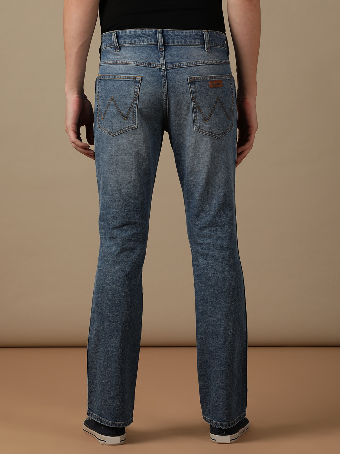 Image of Wrangler Regular Men Blue Jeans