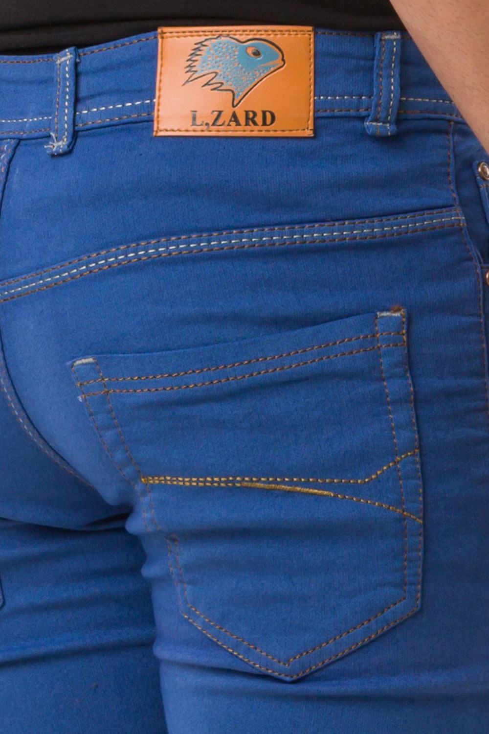 Image of Lzard Slim Men Blue Jeans