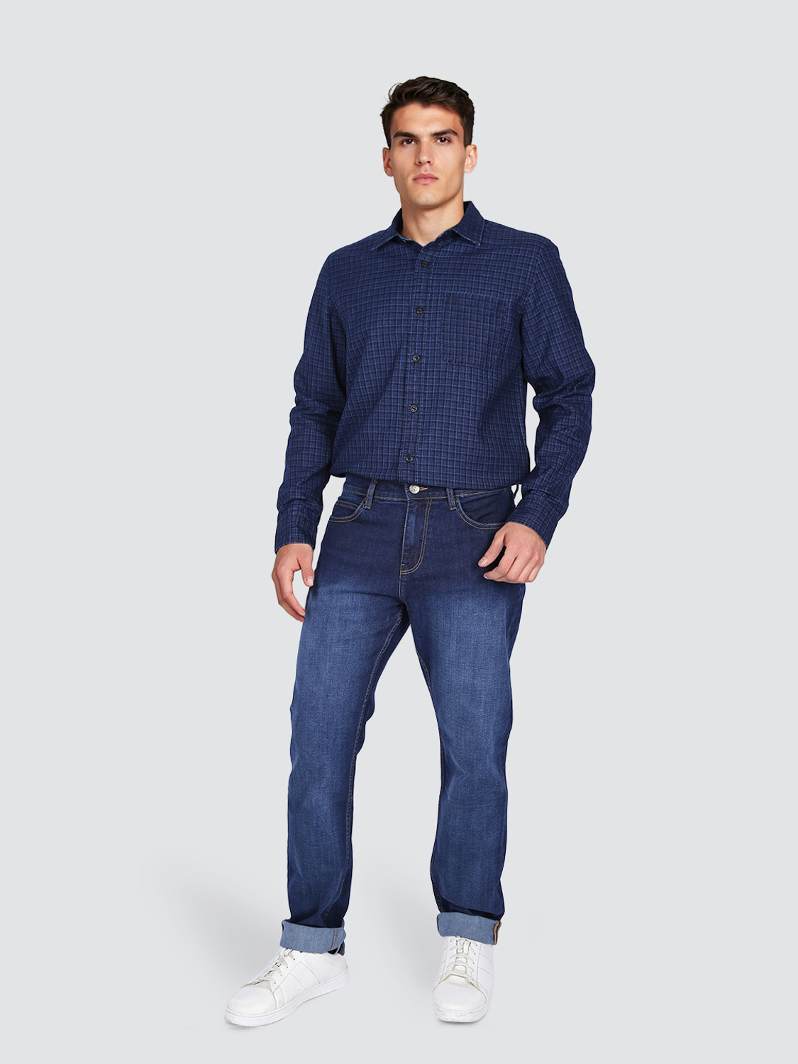 Image of LEE Regular Men Blue Jeans