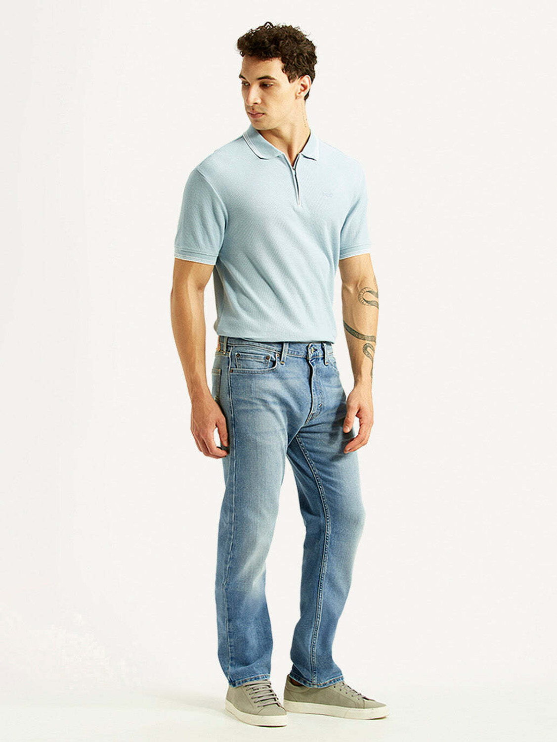 Image of LEVI'S Straight Fit Men Light Blue Jeans